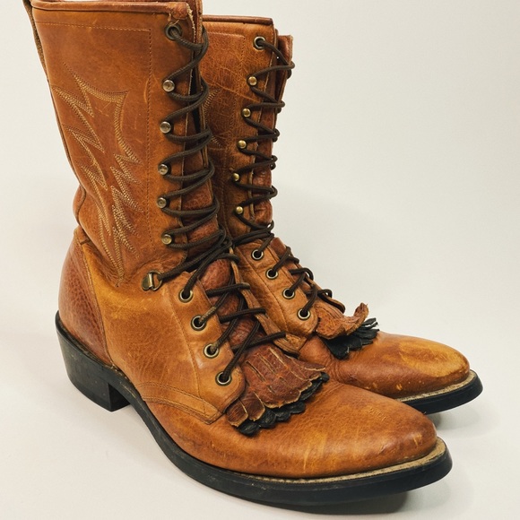 1970’S JUSTIN BOLT ROPER BOOT - Picture 2 of 8